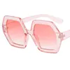 NEUE Sonnenbrille Unisex Polygon Sonnenbrille Anti-UV-Brille Übergroßer Rahmen Brillen Einfachheit Ornamental Retro-Brille