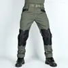 Мужские брюки с несколькими карманами, тактические брюки-карго, мужские камуфляжные военные брюки для пейнтбола IX6, водонепроницаемые, износостойкие, боевые