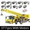 كتل تطبيق الحفارات الفنية للسيارة متحركة عن بعد Moter Power T4001 Bricks Building Engineering Truck Toys Kids MOC Sets Gift 230920