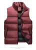 Gilet da uomo 2023 Giubbotti da uomo Gilet caldo senza maniche da uomo in cotone imbottito cappotti da uomo colletto alla coreana Gilet casual Abbigliamento L67