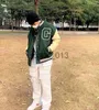 Kurtki męskie kurtki męskie Hip hop hafteryjacket college harajuku mody baseball płaszcze baseballowe Unisexvintage Letterman Varsity kurtka dla mężczyzn x0920