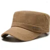 Berretti NORTHWOOD Cappelli militari da uomo di alta qualità Berretti piatti regolabili in cotone Berretto da baseball solido da esterno per donna Estate maschile