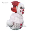 Straszny gigantyczny Halloween nadmuchiwany Joker Model 5m Air Up Evil Smiching Ghost Clown Balon do karnawałowej dekoracji scenicznej