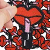 DIY Lipstick Patches on Clothing Iron Hafted Patch Applique Iron na łatach do szycia akcesoria naklejki na odzieżowe torbę2647