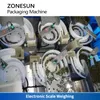 ZONESUN-máquina para hacer bolsas de té pirámide VFFS, hierbas, flores, forma Vertical, sello de relleno, hojas de té, bolsa de nailon, ZS-SJB90 de embalaje