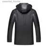 Damen Pelz Kunstpelz Männer Lederjacke Faux Schaffell Mantel Winter Warmer Ledermantel Mantel Motorrad Lederjacke Mit Kapuze Plus Größe 4XL-10XL L230920