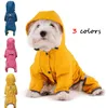 Vêtements de chien imperméable avec capuche pour chiot petits chiens moyens vêtements solides réfléchissants animaux chats vêtements d'extérieur veste à quatre pattes 230919