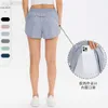 Desginer aloo joga szorty Al prowadzenie trzypunktowych szortów fitness Kobiety Summer Hot Pants Night Running Anti-Light Sports Szybkie suszenie 23ss