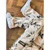 Damenhose s Y2k Cargo Pant Tie Dye Straight High Waist Vintage Casual Loose Babes Streetwear Hose 230919