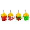 Colorful Fried French Fries Style Silicone Bong Pipes Kit Waterpipe Glass Filter Handle Funnel Bowl Herb Tobacco Cigarette Holder Smoking Bubbler Handpipes DHL