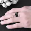 Band Rings Ins Personality Hip-Hop Rotatable Digital Scale Ring Men And Women Titanium Steel Decompression Single Fashion Trend Jewelry x0920