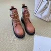 2023 الموضة مصممة فاخرة العلامة التجارية Women Boots Woman's Leather Shoes Onkle Boots Factory Direct Female Round Boots Short Boots Size 35-40 01