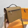 Topontwerpers schoudertassen dames handtas oxideren lederen pochette elegante messenger tas luxe crossbody shopping portemonnees tote