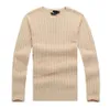 Mens tröja Crew Neck Mile Wile Polo Classic Knit Cotton Leisure Warmth Sweaters Jumper Pullover 8Colors 655ESS