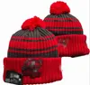 Tampa Bay Beanies Cap TB Wool Warm Sport Knit Hat Hockey North American Team Striped Sideline USA College Cuffed Pom Hats Men Women A2