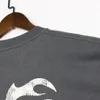 Hellstar Studios Skull Smiley Face Harajuku 23SS Vintage Washed Letters Tryckt logotyp T -shirt Löst överdimensionerad Hip Hop Unisex Kort ärm tees idm