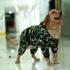 Hundkläder stora husdjurskläder vinter varm kamouflage jumpsuit hoodie gyllene retriever pälsjacka för stora hundar ropa para perro chihuahua 230919