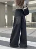 Women's Jeans Girl Baggy Femenina Y2k Street Vintage Washed To Make Old Fried Straight Wide-Leg Denim Pants For Women