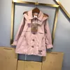 Trench lungo per bambini moda Abbigliamento di design per bambini cappotto manica lunga top logo marchio bambino top ragazzi ragazze Abbigliamento per bambini