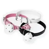 Kostuum Accessoires Punk Stijl Metalen Bel Gesp Kraag PU Sexy Nekband Rollenspel Fetish Kraag Cosplay Kostuums Party Volwassen Puppy Choker