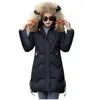 Frauen Unten Frauen 2023 Winter Jacke Mantel Mit Kapuze Outwear Weibliche Parka Dicke Baumwolle Gepolsterte Futter Basic Mäntel