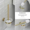 Badtillbehör Set Borsted Gold Badrumstillbehör Handduk Rack Toalett Borste Rollpappershållare Handduk Bar Hook Soap Dish Bathrom Hardware Wall Shelf 230920