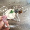 Mais novo Crânio Criativo L estilo queimador de óleo de vidro tubo reto colorido alto tubo de borosilicato tubos de unhas para água dab rig bong