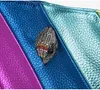 2023 neue UK Marke Regenbogen Frauen Handtasche Große Kapazität Welle Muster Adler Kopf Icon Front Jointing Vogel Kopf Körper Tasche schulter Tasche