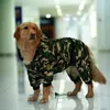Hundkläder stora husdjurskläder vinter varm kamouflage jumpsuit hoodie gyllene retriever pälsjacka för stora hundar ropa para perro chihuahua 230919