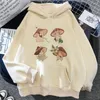 Sweats à capuche pour femmes Champignon Femmes Polaire Kawaii 2023 Sweat-shirts drôles Vêtements Anime