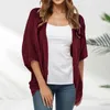 Blusas femininas cardigan topo solto mangas morcego blusa de cor sólida confortável moda primavera e outono camisa fina fina