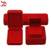 Smycken lådor kvalitet bröllop förvaring fodral fantastisk röd sammet ringörhängen halsband hänge armband arrangör presentförpackning 230920
