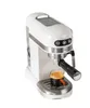 Petrus Espresso koffiezetapparaat Compact koffiezetapparaat 15 bar 1230W met schuimende melkopschuimer Automatische 2-kops shot-touchbediening