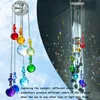 Trädgårdsdekorationer H D CHAKRA CRYSTAL BALL PRISMS Suncatcher Tree of Life Window Hanging Ornament Rainbow Maker Pendant For Home Garden Decoration 230920