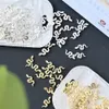 Tırnak Sanat Dekorasyonları 10 PCS 3D Goldsilver Yılan Tırnak Metal Alaşım Yılan Sanat Rhinestones Manikür Takı DIY Lüks Aksesuarlar 230919