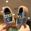 Fashion Winter Kids Shoes Toddler infant Warm Plush Loafer Baby Girls Boys Outdoor Sneakers Comfortable Soft Bottom Non Slip Children Boots