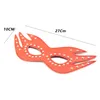 Accessori per costumi Pelle PU per adulti Rivetto in metallo Maschere sexy Moda Maschera per spettacoli teatrali Giochi per feste Cosplay Copricapo per il viso Benda per gli occhi