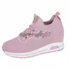 Chaussures de robe Chaussures de plate-forme blanche Talon caché Femmes Casual Plate-forme Baskets Femmes Hauteur Augmentation Chaussures compensées pour femmes Formateurs Noir Rose x0920