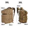 バックパックlawaia 30L/50L戦術バックパックアウトドアスポーツハイキングキャンプキャンプハンティングバッグ