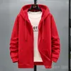 Men's Hoodies Sweatshirts Big size Fleece hooded cardigan men's autumn winter trendy fashion jacket plus hoodie 12XL 10XL large men clothing 230920