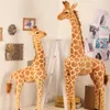 Plush Dolls Huge Real Life Giraffe Plush Toys Cute Stuffed Animal Dolls Soft Simulation Giraffe Doll Birthday Gift Kids Toy Bedroom Decor 230919