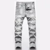 Jeans garçon gris jambe droite déchiré enfants lavé en détresse Stretch Denim pantalon grands enfants pantalons décontractés 516y 230920