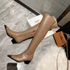 Boots Luxury Women Cow Leather Metal Toe Western Overtheknee Sexy Female y High Heels Zip Thigh De Mujer 230920