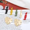 Baumeln Ohrringe 10 stücke 2023 Koreanische Legierung Peeling Spray Farbe Spaß Candy Liebe Runde Stud Für Frauen Material Diy Schmuck zubehör