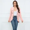 Women s Jackets Europe and the United States autumn winter ruffled cardigan button long sleeve short small suit 230920