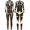 Catsuit-kostuums Robot Punk Jumpsuit Halloween Cosplay Sexy vrouwen Catsuit Cosplay-kostuums Punk Zentai Halloween-bodysuit Strak sexy pak