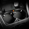 Car Styling Carbon Fiber Water Cup Holder Frame Trim Sticker for Mercedes Benz C Class W205 C180 C200 C300 GLC Accessories269O