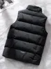 Coletes masculinos inverno para baixo acolchoado colete quente homens impermeável sem mangas jaqueta slim fit camuflagem casual puffer gilet colete plus size 8xl 230919