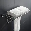 Ensemble d'accessoires de bain Accessoires de salle de bain Porte-serviettes Étagère Porte-papier Porte-brosse de toilette chromé Anneau porte-serviette Crochet matériel de salle de bain 230920