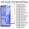 Vollständige Abdeckung aus gehärtetem Glas für Google Pixel 8 7 7A 6A 6 5 5A 4 4A 3 3A XL 5G Film